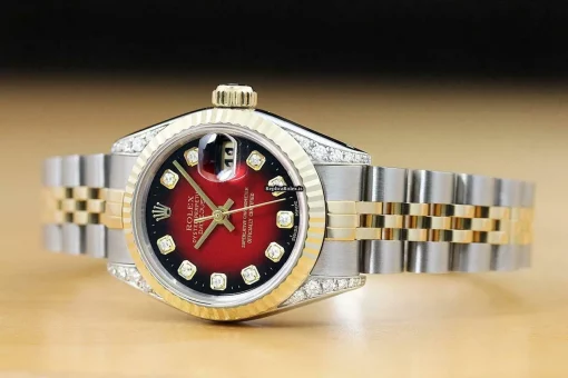 Superb Fake Rolex Lady-datejust 69173 Caliber 2135 Automatic Movement 26mm Steel Case Womens Watch - Image 2