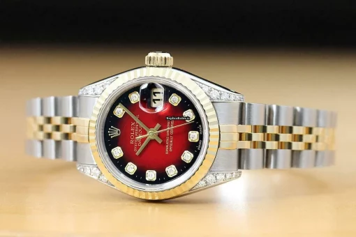 Superb Fake Rolex Lady-datejust 69173 Caliber 2135 Automatic Movement 26mm Steel Case Womens Watch - Image 3