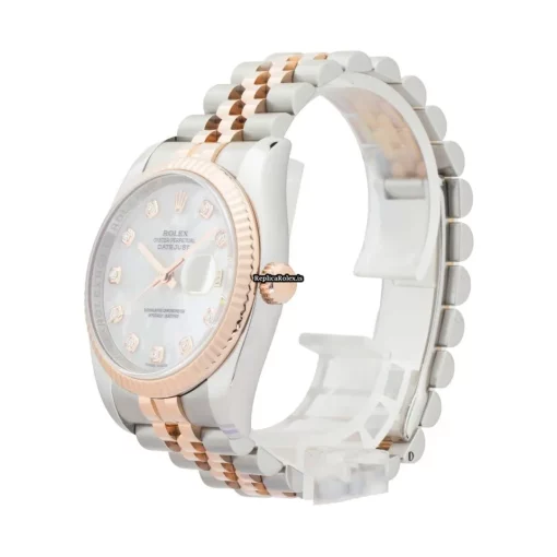 Attractive Replica Rolex Datejust 116231 Caliber 3135 Automatic Movement 36mm Gold/steel Case Mens/unisex Watch - Image 2