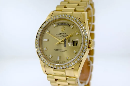 1:1 Fake Rolex Day-date 36 18238a Automatic Movement 36mm Yellow Gold Case Mens/unisex Watch