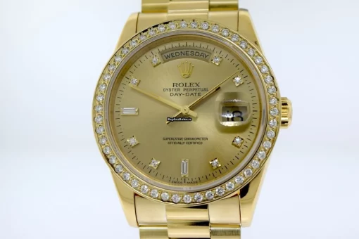 1:1 Fake Rolex Day-date 36 18238a Automatic Movement 36mm Yellow Gold Case Mens/unisex Watch - Image 4