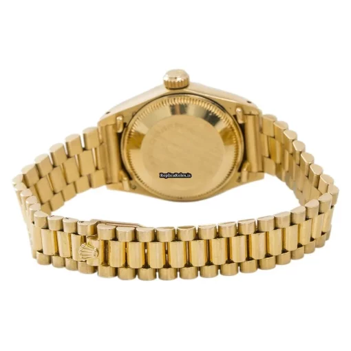 Inexpensive Knockoff Rolex Lady-datejust 6917 Automatic Movement 26mm Yellow Gold Case Womens Watch - Image 2