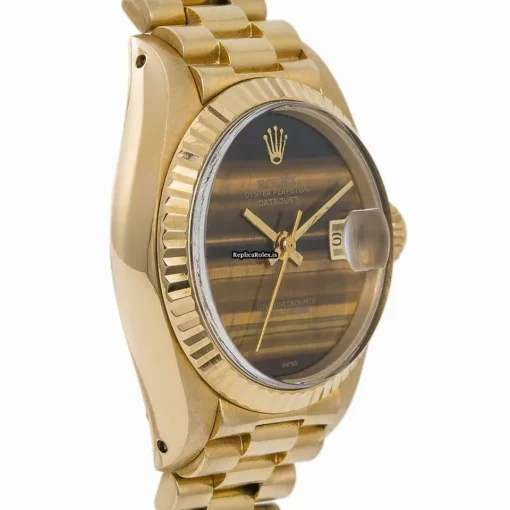 Inexpensive Knockoff Rolex Lady-datejust 6917 Automatic Movement 26mm Yellow Gold Case Womens Watch - Image 5