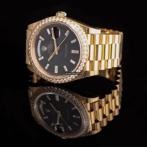 Affordable Replica Rolex Day-date 40 228348rbr_black Automatic Movement Mens/unisex Watch