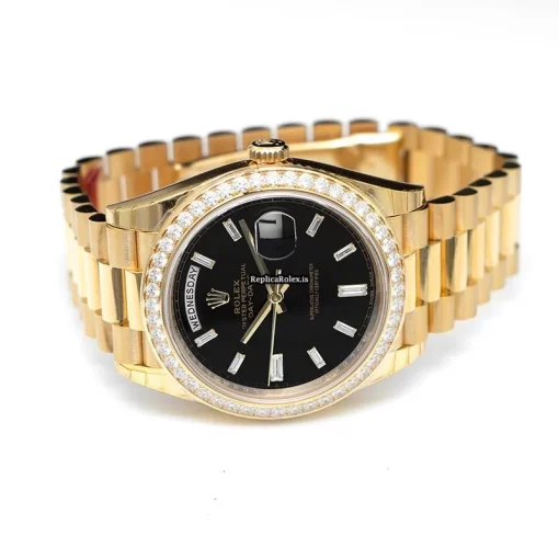 Affordable Replica Rolex Day-date 40 228348rbr_black Automatic Movement Mens/unisex Watch - Image 3