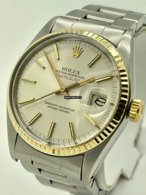 Great Knockoff Rolex Datejust 16013 Caliber 3035 Automatic Movement 36mm Gold/steel Case Mens/unisex Watch