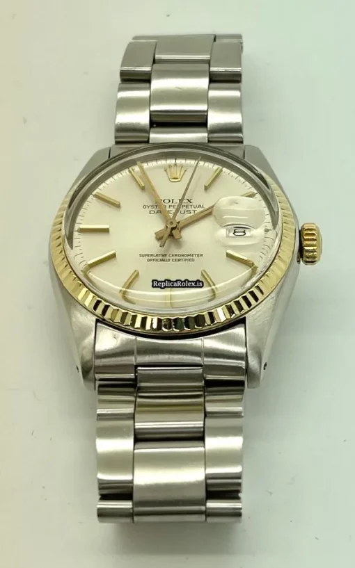 Great Knockoff Rolex Datejust 16013 Caliber 3035 Automatic Movement 36mm Gold/steel Case Mens/unisex Watch - Image 2