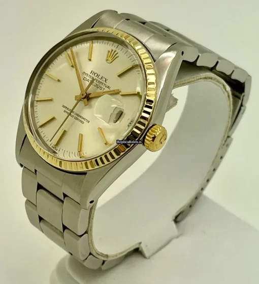 Great Knockoff Rolex Datejust 16013 Caliber 3035 Automatic Movement 36mm Gold/steel Case Mens/unisex Watch - Image 4