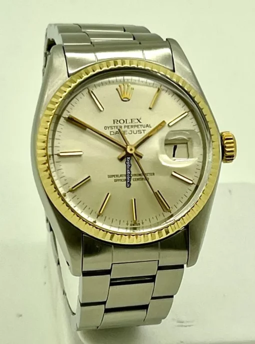 Great Knockoff Rolex Datejust 16013 Caliber 3035 Automatic Movement 36mm Gold/steel Case Mens/unisex Watch - Image 7