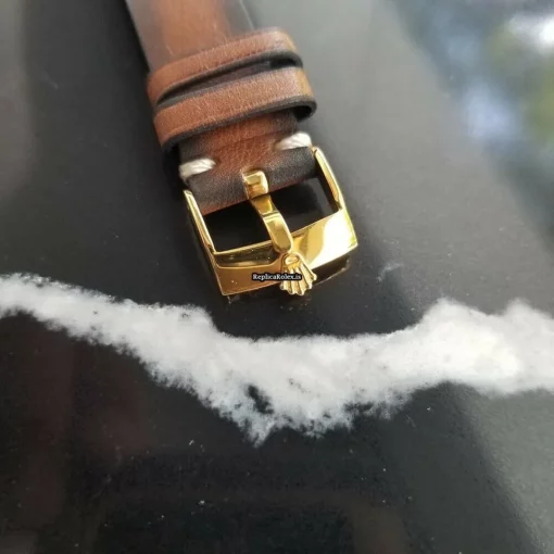 Exquisite Fake Rolex Oyster Precision Caliber 740 Manual Winding Movement 34mm Gold/steel Case Mens/unisex Watch - Image 7