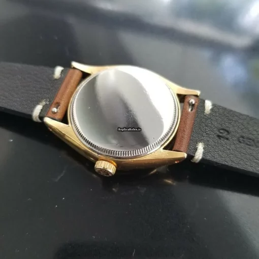 Exquisite Fake Rolex Oyster Precision Caliber 740 Manual Winding Movement 34mm Gold/steel Case Mens/unisex Watch - Image 9