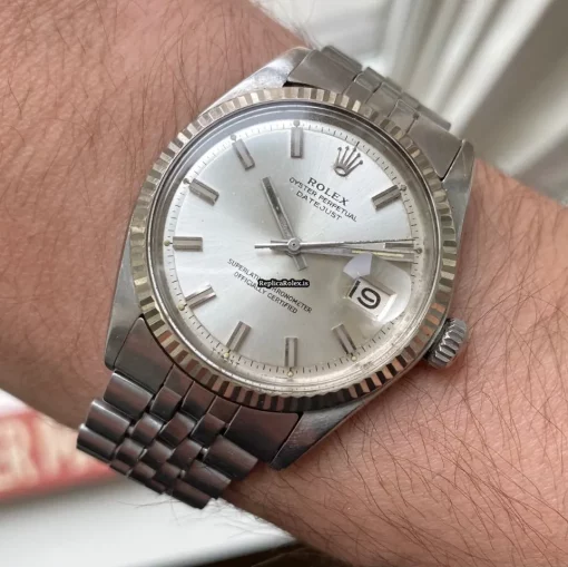 Reliable Fake Rolex Datejust 1601 Caliber 1570 Automatic Movement 36mm Steel Case Mens/unisex Watch - Image 9
