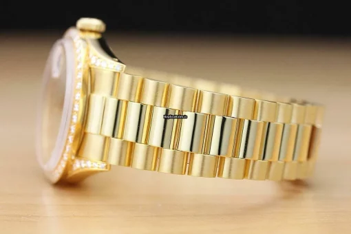Fantastic Replica Rolex Oyster Perpetual Date 15038 Caliber 3035 Automatic Movement 34mm Yellow Gold Case Mens/unisex Watch - Image 5