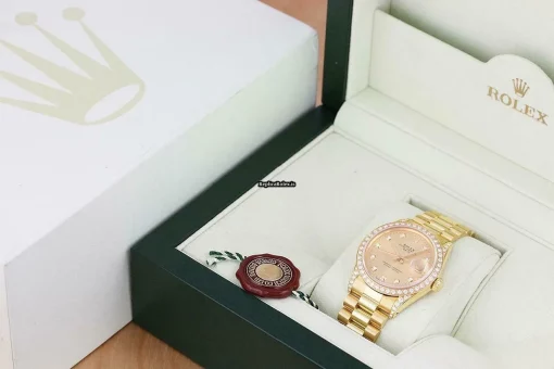 Fantastic Replica Rolex Oyster Perpetual Date 15038 Caliber 3035 Automatic Movement 34mm Yellow Gold Case Mens/unisex Watch - Image 6