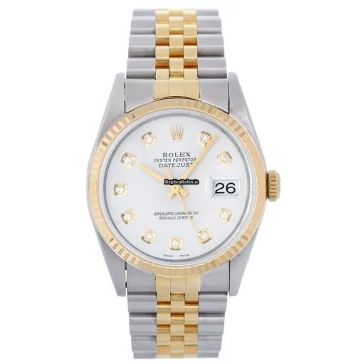 Amazing Replica Rolex Datejust 16233 Automatic Movement 36mm Gold/steel Case Mens/unisex Watch