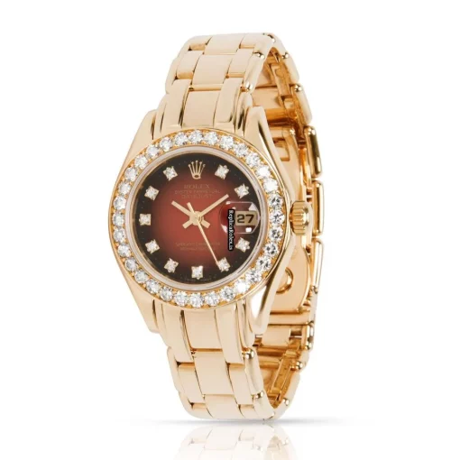 Trustworthy Replica Rolex Lady-datejust Pearlmaster 69298 Automatic Movement 29mm Yellow Gold Case Womens Watch