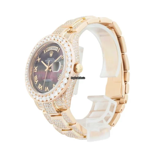 Nice Replica Rolex Day-date 36 118205 Caliber 3155 Automatic Movement 36mm Rose Gold Case Mens/unisex Watch - Image 2