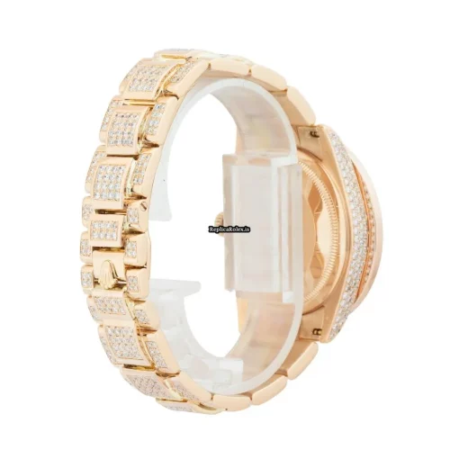 Nice Replica Rolex Day-date 36 118205 Caliber 3155 Automatic Movement 36mm Rose Gold Case Mens/unisex Watch - Image 5