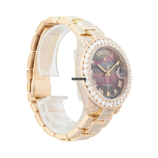 Nice Replica Rolex Day-date 36 118205 Caliber 3155 Automatic Movement 36mm Rose Gold Case Mens/unisex Watch - Image 6