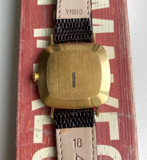High-end Fake Rolex Cellini Caliber 1600 Manual Winding Movement Yellow Gold Case Mens/unisex Watch - Image 8