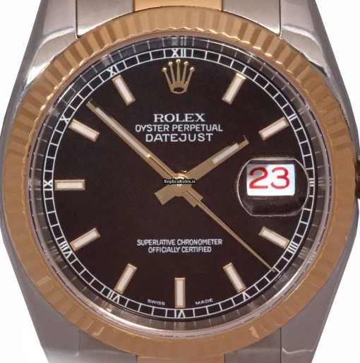Unique Replica Rolex Datejust 116233 Caliber 3135 Automatic Movement 36mm Gold/steel Case Mens/unisex Watch - Image 4