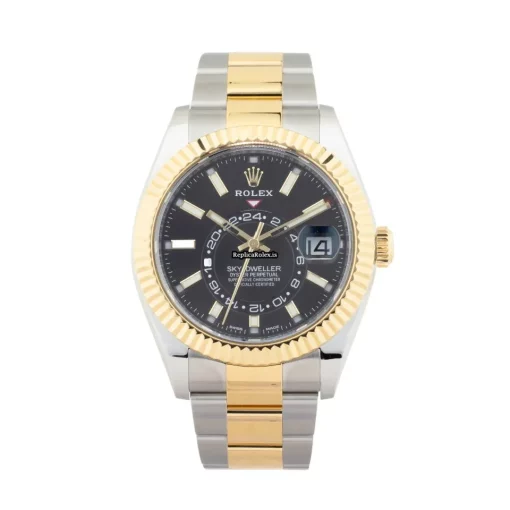 Offering Replica Rolex Sky-dweller 326933 Caliber 9001 Automatic Movement 42mm Gold/steel Case Mens/unisex Watch