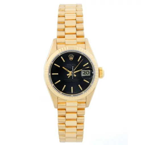 Superior Fake Rolex Lady-datejust 69178 Automatic Movement 26mm Yellow Gold Case Womens Watch