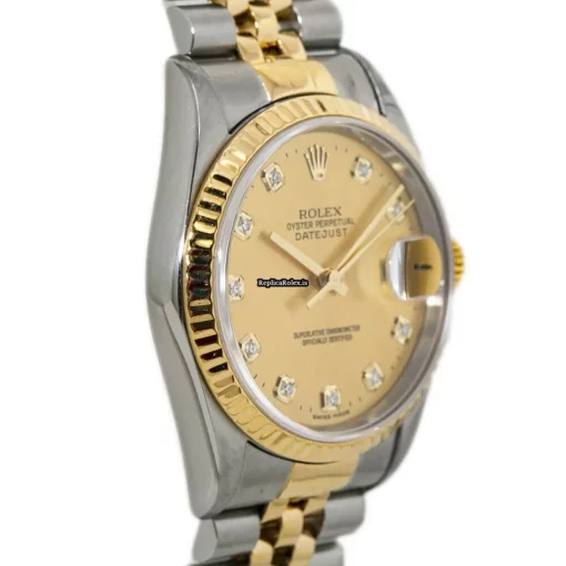 Inexpensive Imitation Rolex Datejust M16233 Automatic Movement 36mm Steel Case Mens/unisex Watch - Image 5