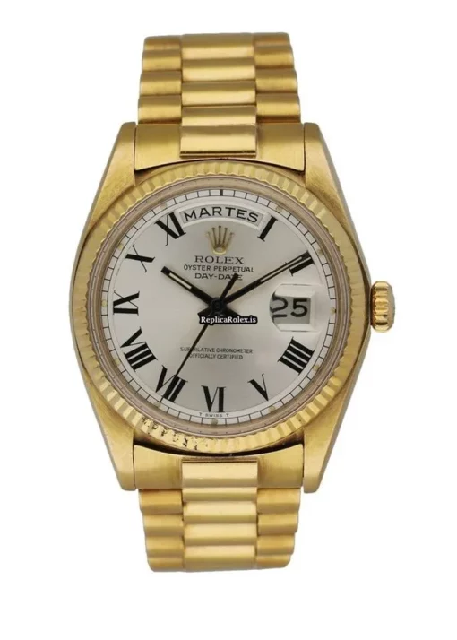 Affordable Replica Rolex Day-date 36 1803 Automatic Movement 36mm Yellow Gold Case Mens/unisex Watch