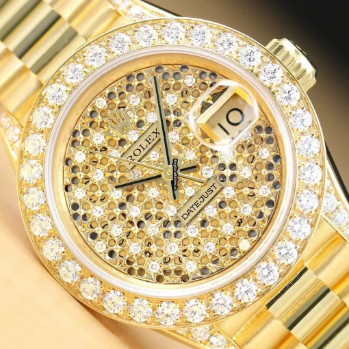 Discount Replica Rolex Lady-datejust 69178 Caliber 2135 Automatic Movement 26mm Yellow Gold Case Womens Watch