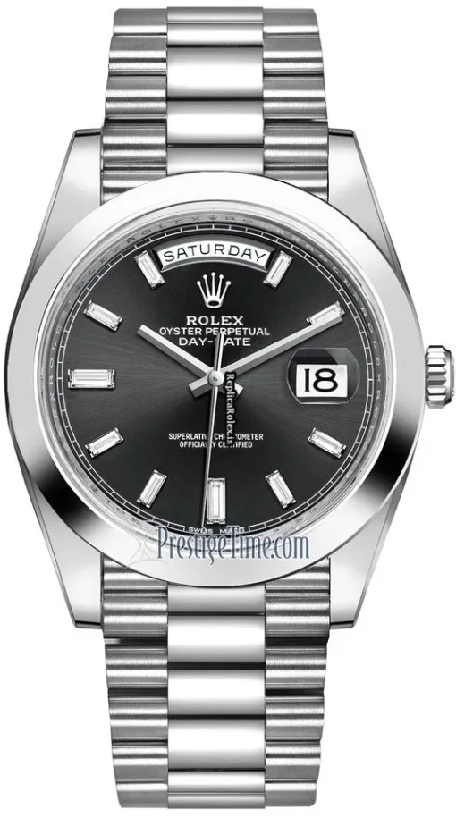 High Quality Replica Rolex Day-date 40 228206 Automatic Movement 40mm Platinum Case Mens/unisex Watch
