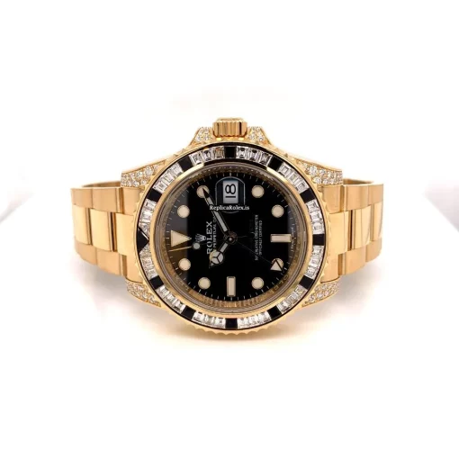 Fabulous Replica Rolex Gmt-master II 116758sanr Automatic Movement 40mm Yellow Gold Case Mens/unisex Watch