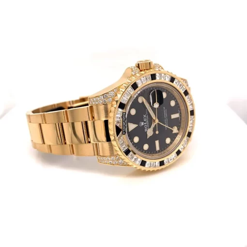 Fabulous Replica Rolex Gmt-master II 116758sanr Automatic Movement 40mm Yellow Gold Case Mens/unisex Watch - Image 4