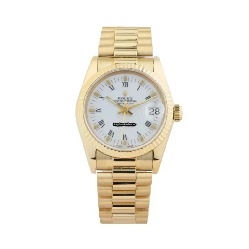 Remarkable Fakes Rolex Datejust 68278 Caliber 2135 Automatic Movement 31mm Yellow Gold Case Womens Watch