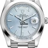 Beautiful Fake Rolex Day-date 40 228206 Automatic Movement 40mm Platinum Case Mens/unisex Watch