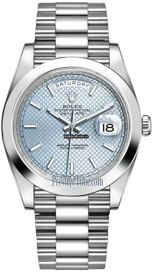 Beautiful Fake Rolex Day-date 40 228206 Automatic Movement 40mm Platinum Case Mens/unisex Watch