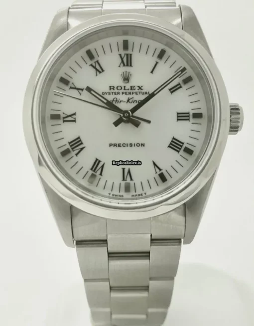 Good Knockoff Rolex Air King Precision 14000 Caliber 3000 Automatic Movement 34mm Steel Case Mens/unisex Watch - Image 2