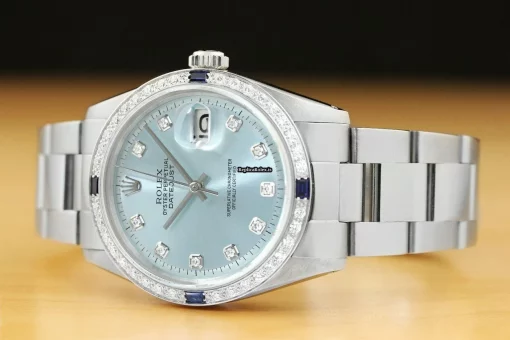Swiss Replica Rolex Datejust 1603 Caliber 1570 Automatic Movement 36mm Steel Case Mens/unisex Watch - Image 2