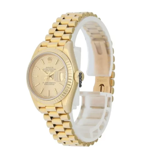 Exquisite Replica Rolex Lady-datejust 69178 Automatic Movement 26mm Yellow Gold Case Womens Watch - Image 2