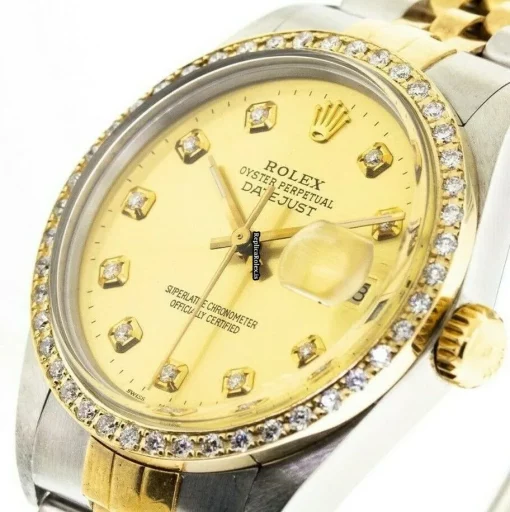 Wonderful Imitation Rolex Datejust 16013 Automatic Movement 36mm Gold/steel Case Mens/unisex Watch
