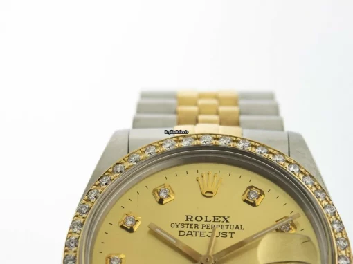 Wonderful Imitation Rolex Datejust 16013 Automatic Movement 36mm Gold/steel Case Mens/unisex Watch - Image 6