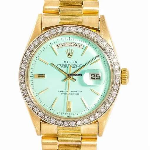 Nice Replica Rolex Day-date 36 1803 36mm Yellow Gold Case Mens/unisex Watch - Image 4