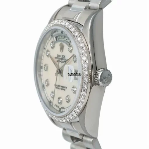 Aaa Replica Rolex Day-date 36 18039 Automatic Movement 36mm White Gold Case Mens/unisex Watch - Image 5