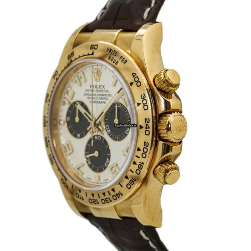 Perfect Fake Rolex Daytona 116518 Automatic Movement 40mm Yellow Gold Case Mens/unisex Watch - Image 3