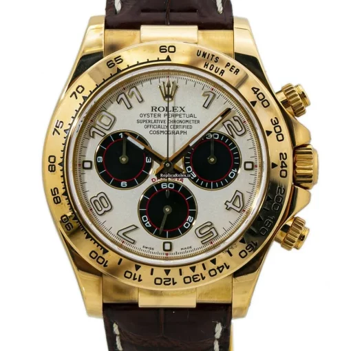 Perfect Fake Rolex Daytona 116518 Automatic Movement 40mm Yellow Gold Case Mens/unisex Watch - Image 4