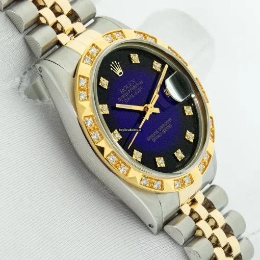 Excellent Clone Rolex Datejust 16013 Caliber 3035 Automatic Movement 36mm Gold/steel Case Mens/unisex Watch - Image 4