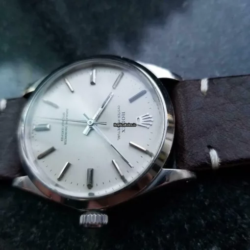 Offering Fake Rolex Oyster Perpetual 34 Caliber 1570 Automatic Movement 34mm Steel Case Mens/unisex Watch - Image 3