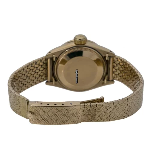 Amazing Replica Rolex Lady-datejust 6900 Automatic Movement 26mm Yellow Gold Case Womens Watch - Image 2