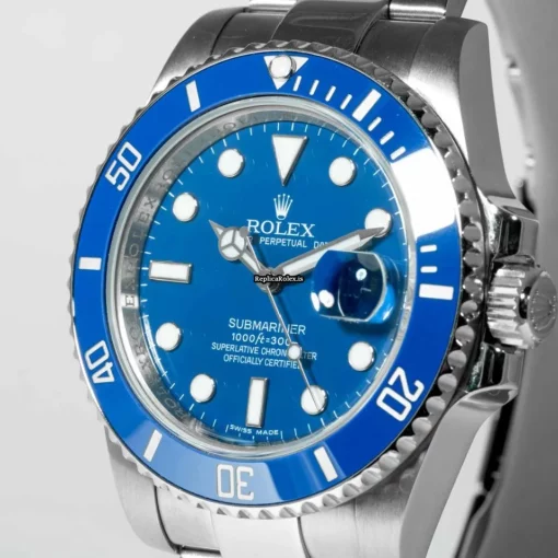 Well Made Fakes Rolex Submariner Date 116619lb Caliber 3135 Automatic Movement 40mm White Gold Case Mens/unisex Watch - Image 3