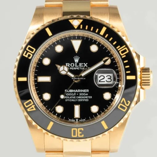 Amazing Fake Rolex Submariner Date 126618ln Caliber 3235 Automatic Movement 41mm Yellow Gold Case Mens/unisex Watch - Image 2